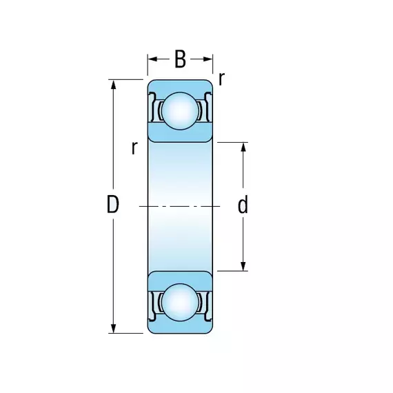 Підшипник 70-180212 (6212-2RSR C3) KINEX