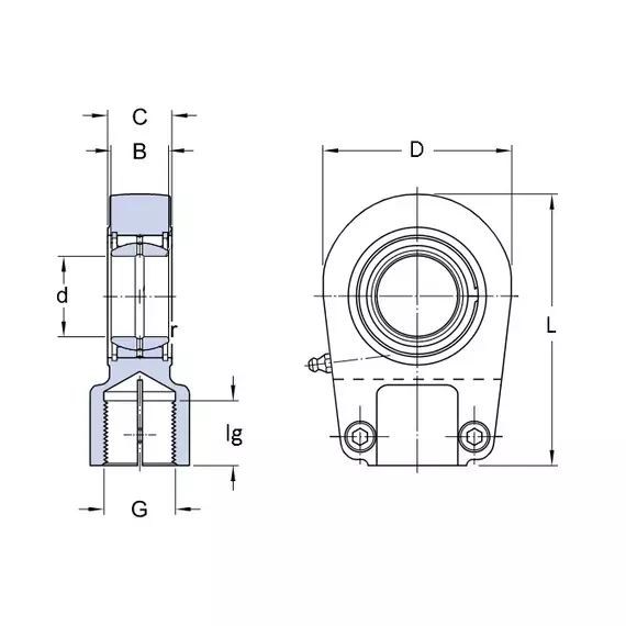 Підшипник SIR 40 ES SKF