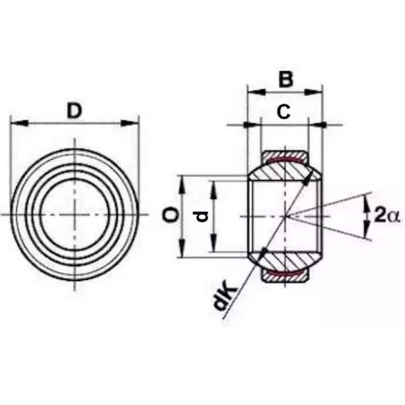 Подшипник GE 20 FW/ GEG 20 C Fluro