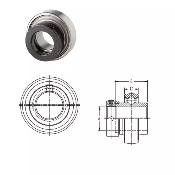 Підшипник FH 205-16G PEER