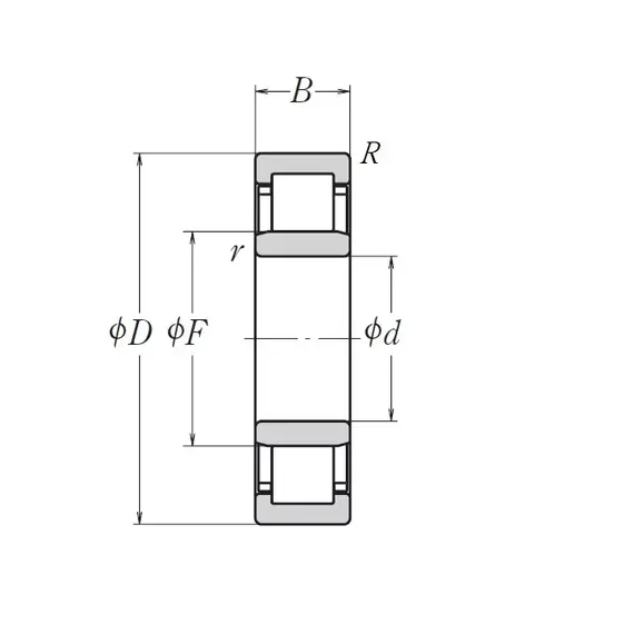 Підшипник NU 212 ETC3 NSK