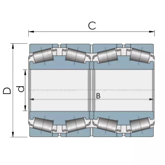 Підшипник 10777/500 (NP281701-90KA2) Timken