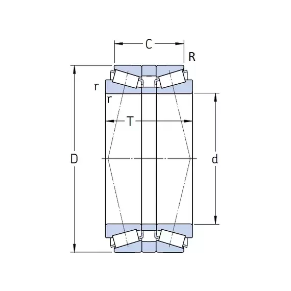 Подшипник 32036T150 X/DB11C150 SKF