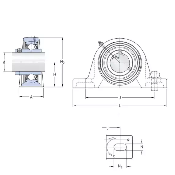 Корпус із підшипником SY 2.3/16 TF SKF
