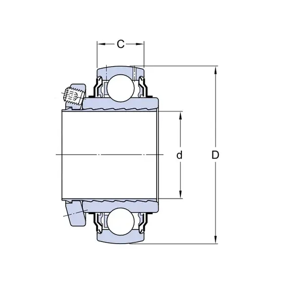 Підшипник YSP 208 SB-2F SKF