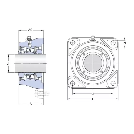 Корпус із підшипником FYNT 90 L SKF