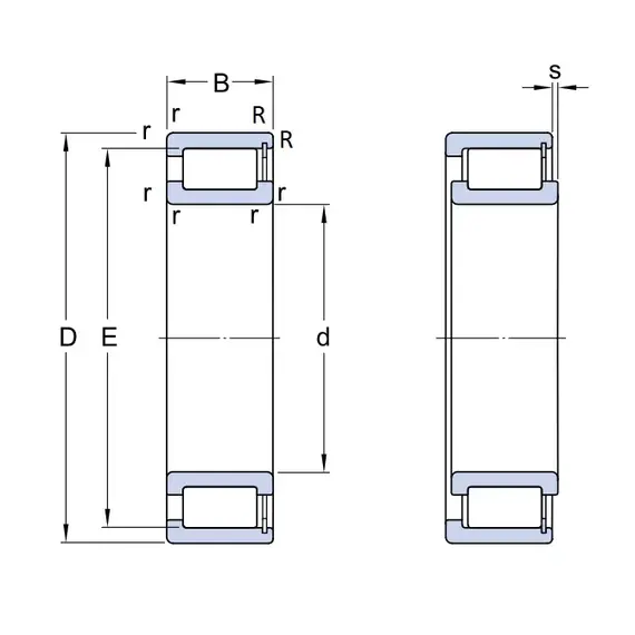 Подшипник NCF 3014 CV/C3 SKF