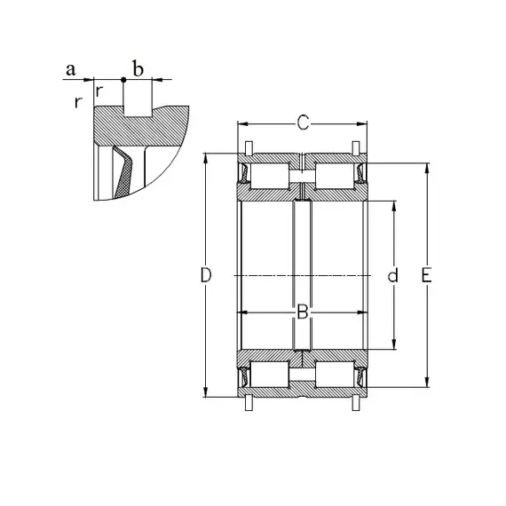 Подшипник NNF 5028-2LS-V-2NR NKE