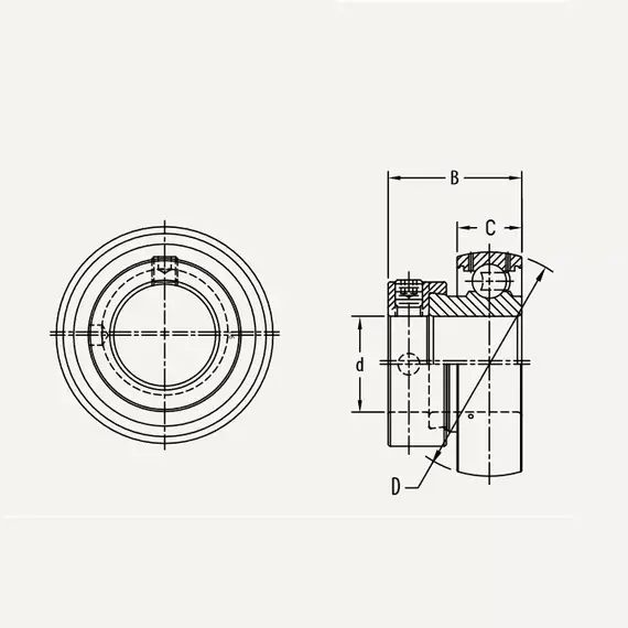 Подшипник FH 208-40mm (PER.FH208) PEER