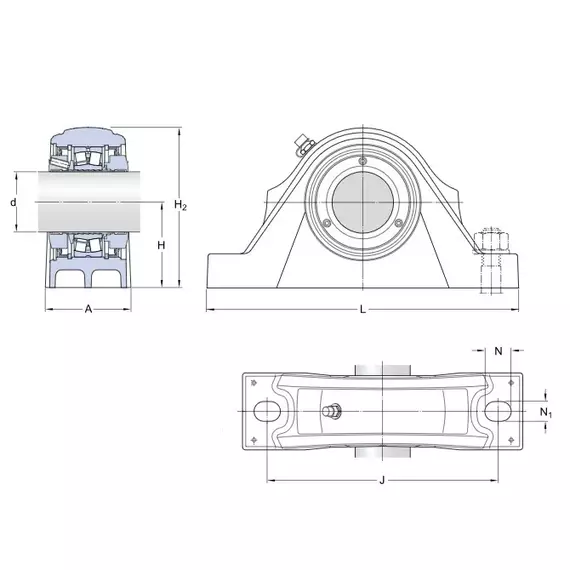 Корпус із підшипником SYNT 40 L SKF