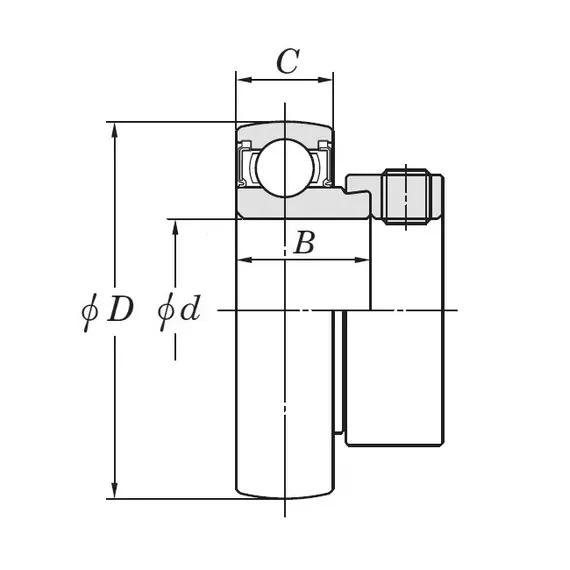 Подшипник SA 205 (YET 205 (AEL205 NOH)) CT