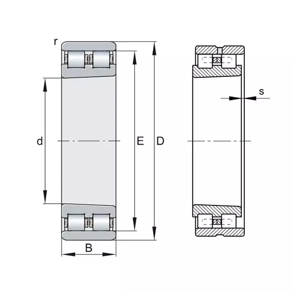 Подшипник NN 3012 D-K-TVP-SP-XL FAG