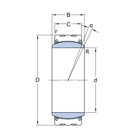 Підшипник GEC 320 TXA-2RS SKF