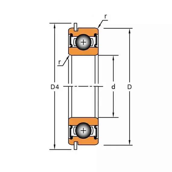 Підшипник 6308 2RS NR Timken