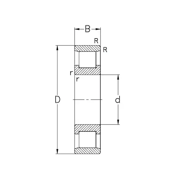 Подшипник N1018 M SQ166 OEM NKE
