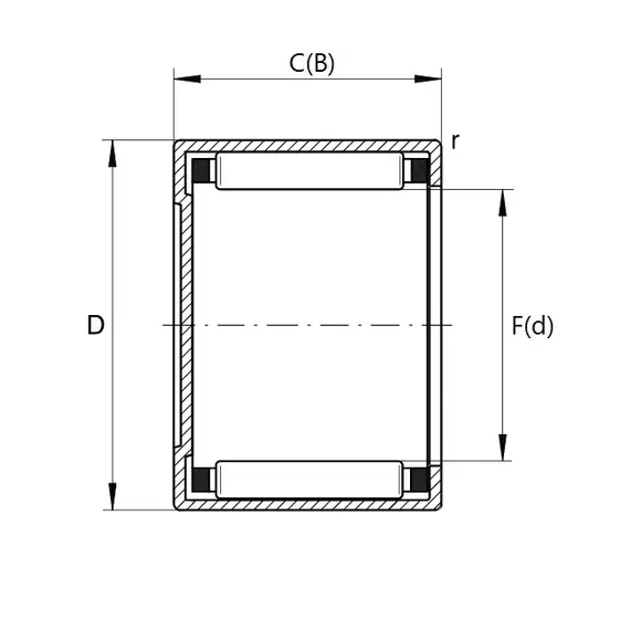 Підшипник F-93004 BK INA
