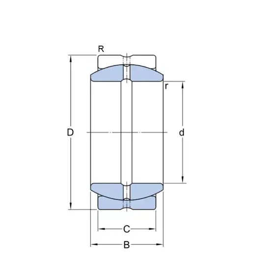 Підшипник GEZ 012 ES SKF