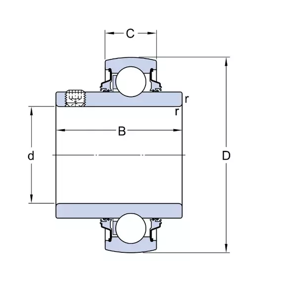 Підшипник YARAG 209 SKF