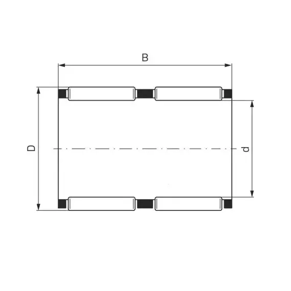 Підшипник K 26x30x22-ZW-A/0-7 INA