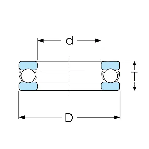 Подшипник 8134 (51134) NTE