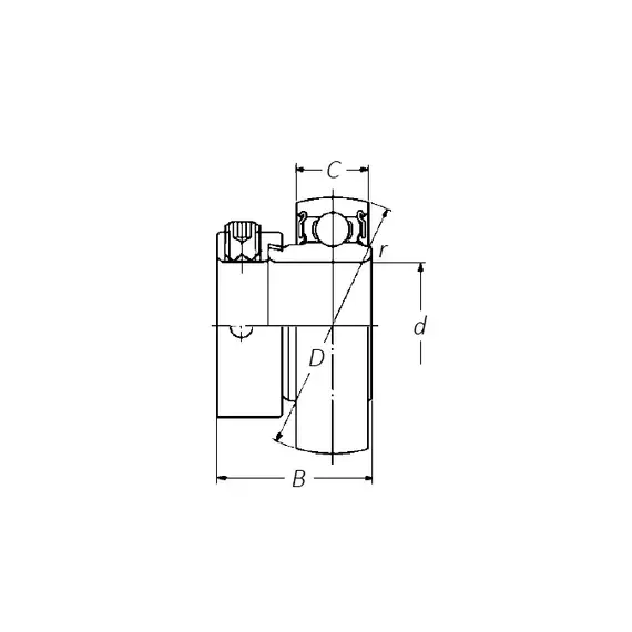 Підшипник AEL206D1 NSK