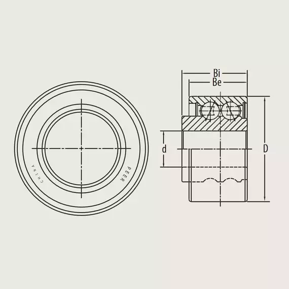 Подшипник 5204 KRY2-R-A268 (PER.5204RRY2) PEER