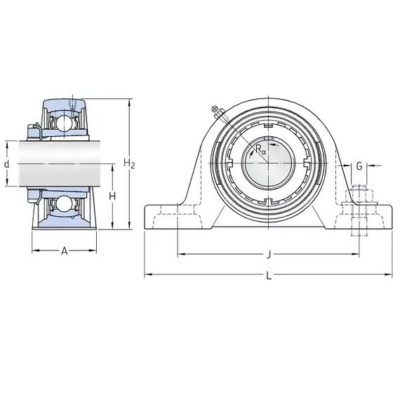 Корпус с подшипником SYJ 65 KF SKF