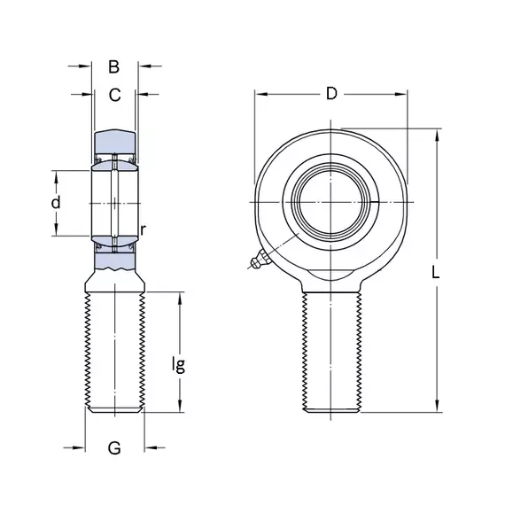 Подшипник SAA 50 ES 2RS SKF