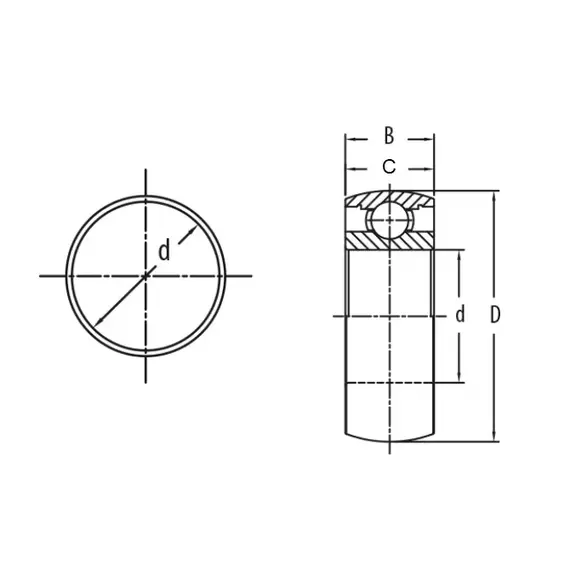 Підшипник 204 PF3 (PER.BB204RRP3-A) PEER