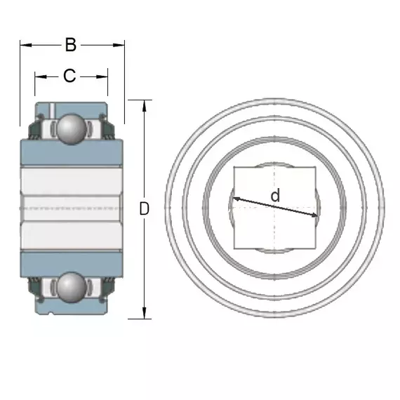 Подшипник GW 211 PP17 Timken