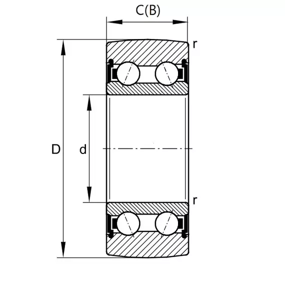 Подшипник LR 5204 2RS (LR5204-2HRS-TVH-XL) INA