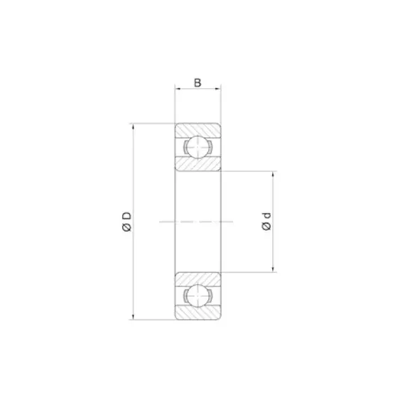 Підшипник 6308 2RS/C3 FERSA