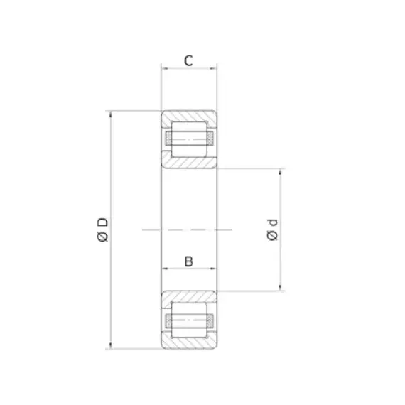 Підшипник F19008(FAG-566616B) FERSA