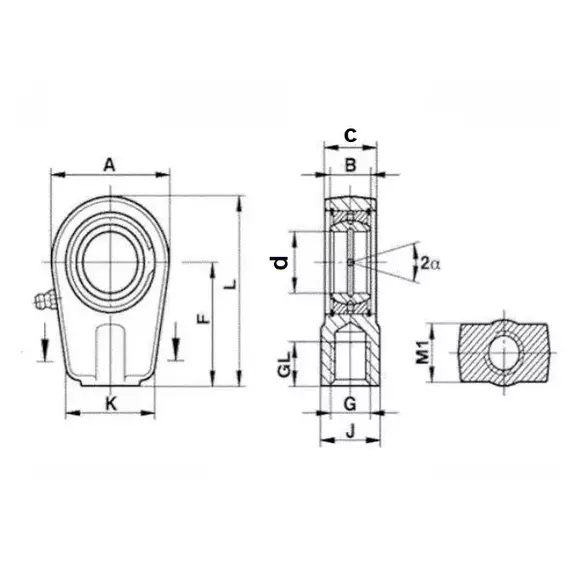 Підшипник FPR 25 N/TAPR25N Fluro