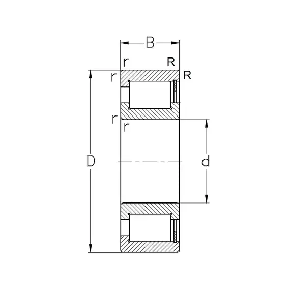 Підшипник NCF 3006 V NKE