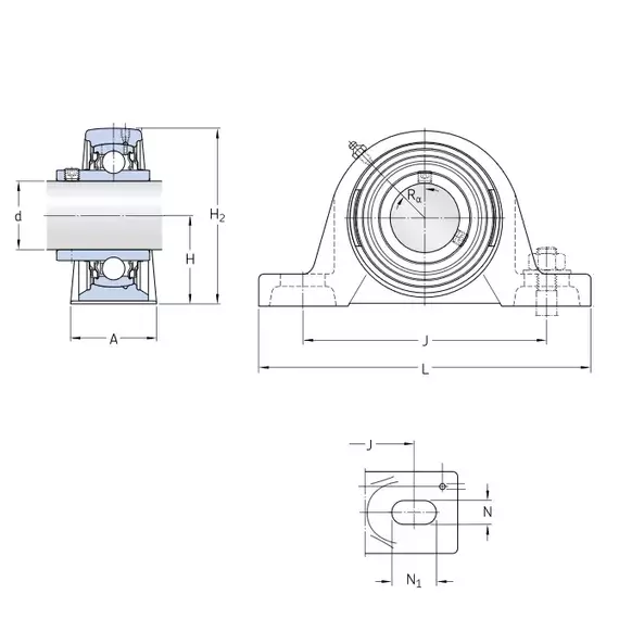 Корпус с подшипником SY 40 TR SKF