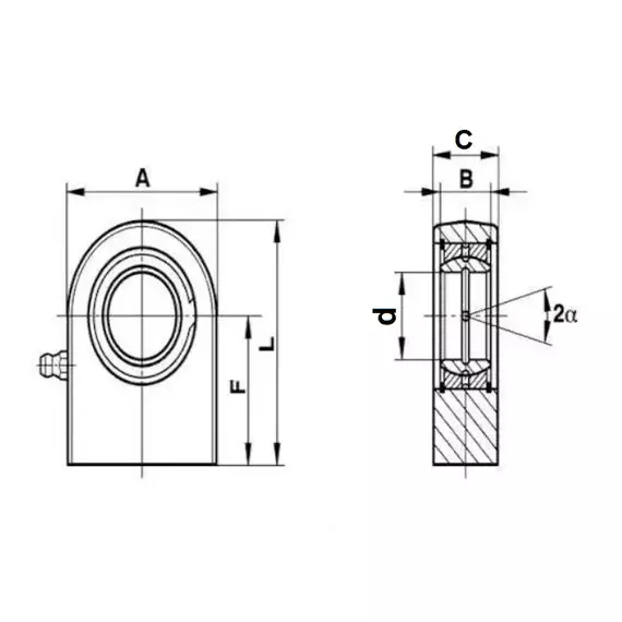 Підшипник FS 20 N/TS20N Fluro