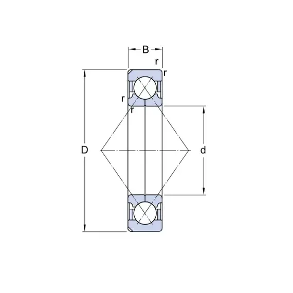 Підшипник QJ 316 N2MA SKF