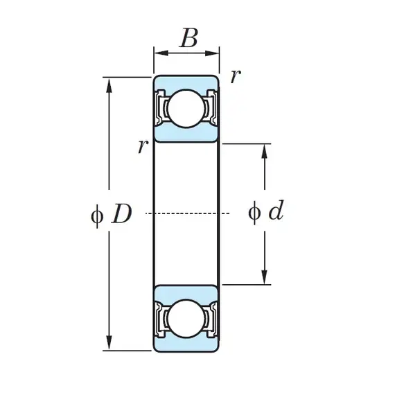Подшипник 6801 2RS JTEKT (Koyo)