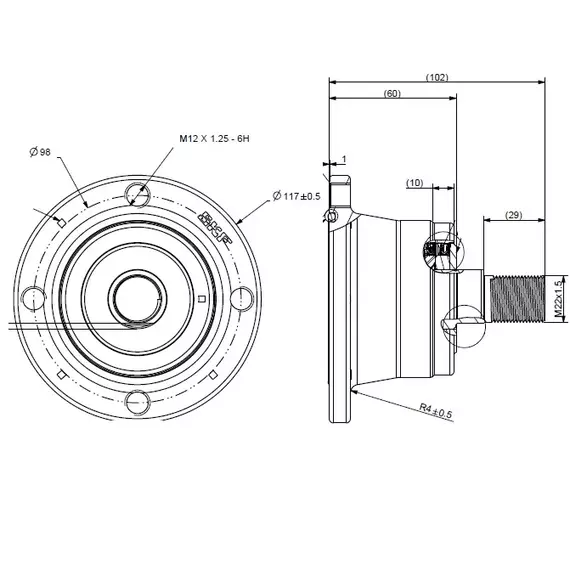 Підшипник AGHU2898X4E-DSCS SKF