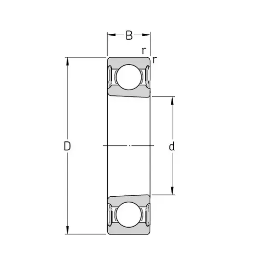 Подшипник 6209 K 2RS ZKL