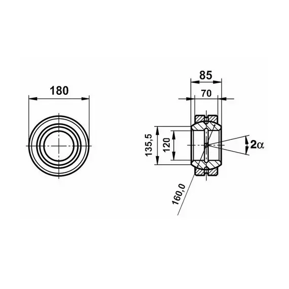 Підшипник GE 120 E-2RS/ GE120ES-2RS Fluro