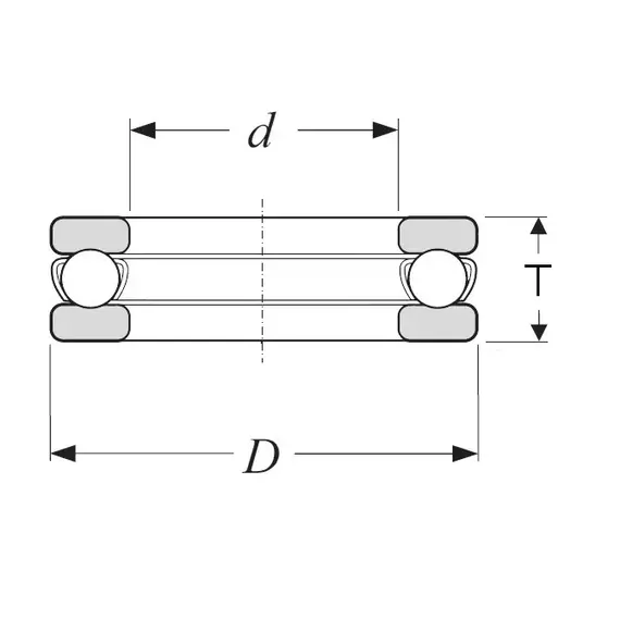 Подшипник 8111 (51111) CT