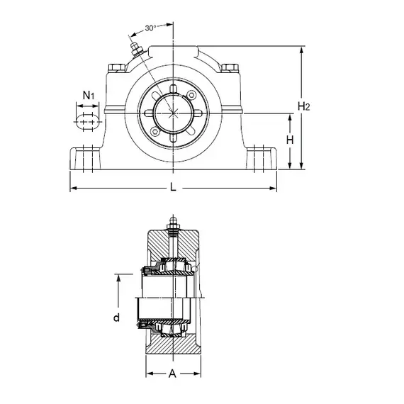 Корпус с подшипником 037850 P4B532-ISAF-507R DODGE