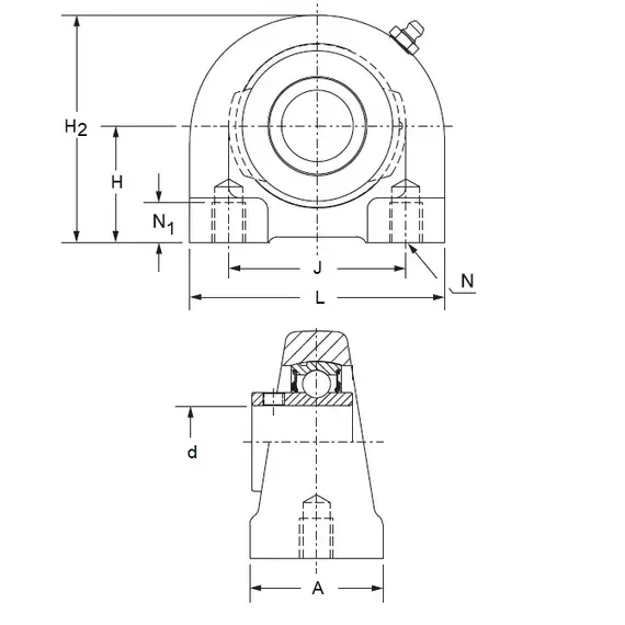 Підшипник 130360 TB-SC-50M DODGE