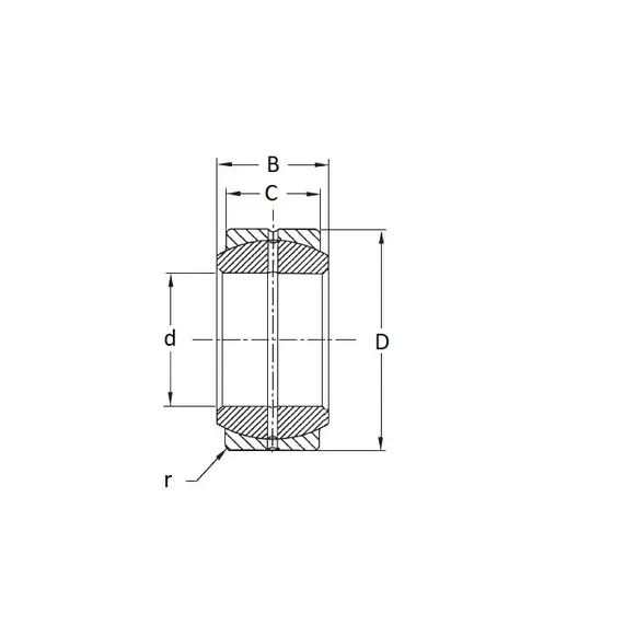 Подшипник GE 50 ES FBJ (Японія)