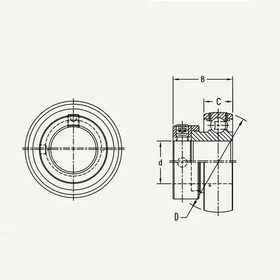 Підшипник FH 207-20G (PER.FHG207-20-A) PEER