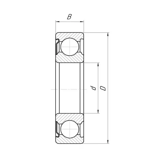 Подшипник 60210 (6210-Z Q6) АУШ1 ХАРП