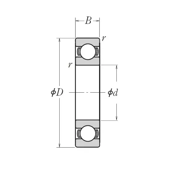 Підшипник MJ 1.1/2 J NSK