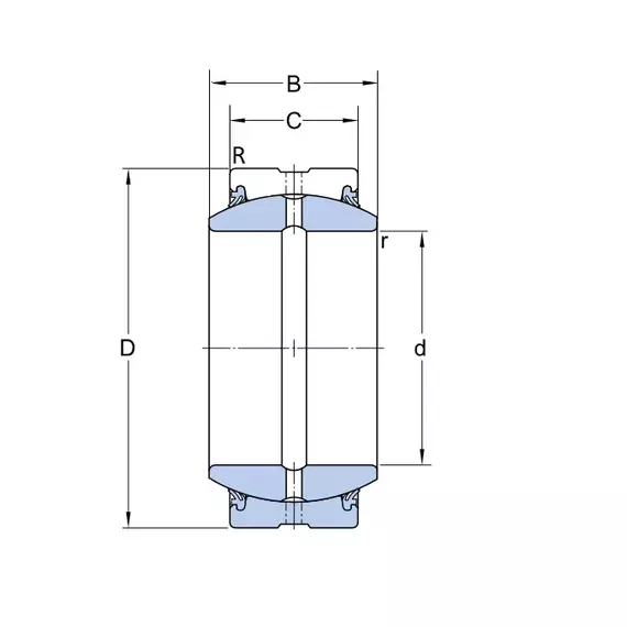 Підшипник GE 15 E 2RS / GE15 ES 2RS Fluro
